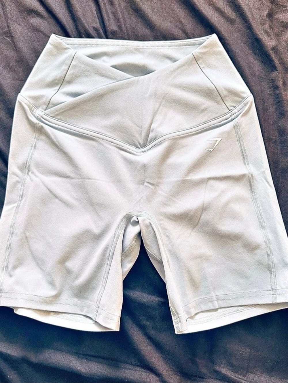Gymshark Crossover Shorts Women's White Bike Shorts XS